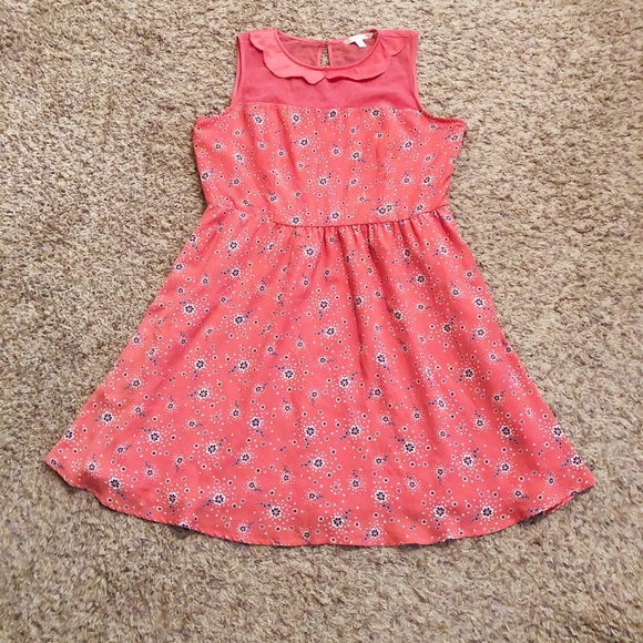 [Lauren Conrad] Coral Floral Spring Dress - Picture 3 of 10